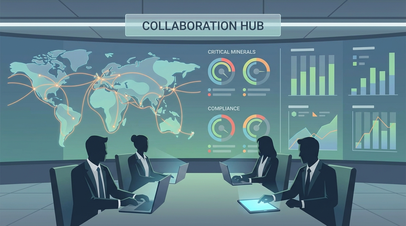 Governance and monitoring setup for strategic materials risk management.