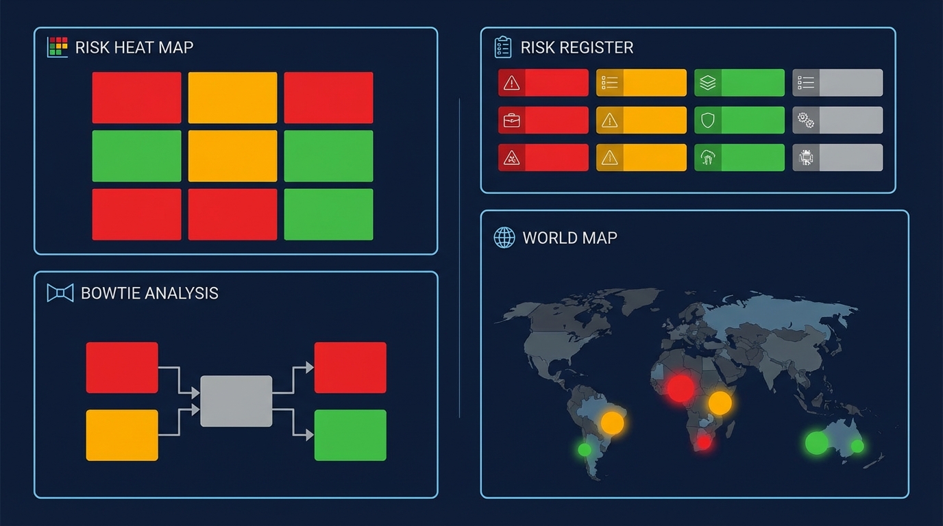 Conceptual design of a dedicated materials risk dashboard.