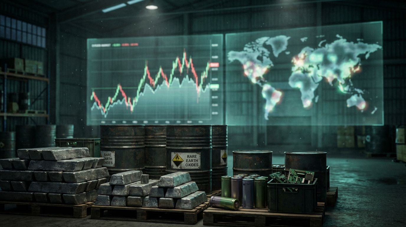 Volatile markets for critical raw materials