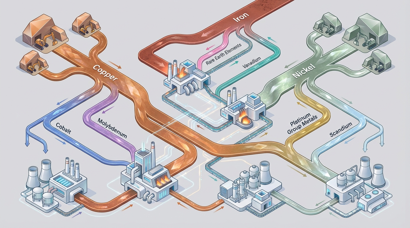 Companion metals emerging as by‑products in global mining supply chains