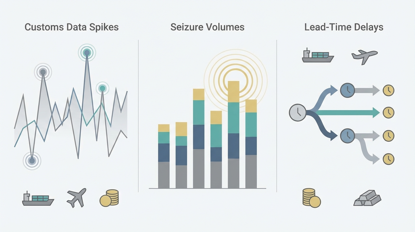 Data-driven view of enforcement actions, seizures, and supply chain delays.