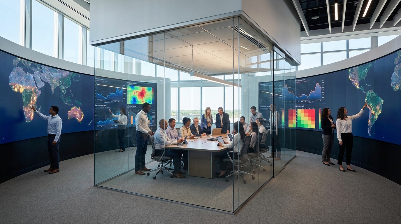 Cross-functional materials war room for strategic metals risk monitoring