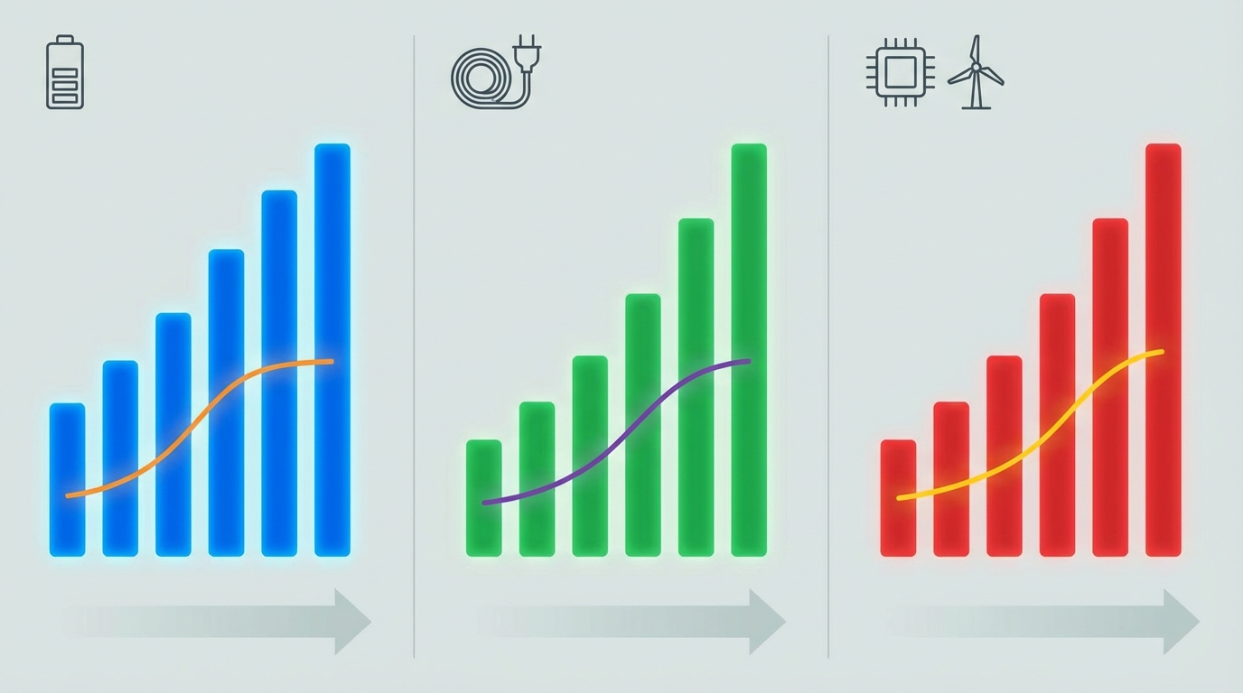 Contrasting demand growth and constrained supply for lithium, copper, and heavy rare earth elements through 2030.