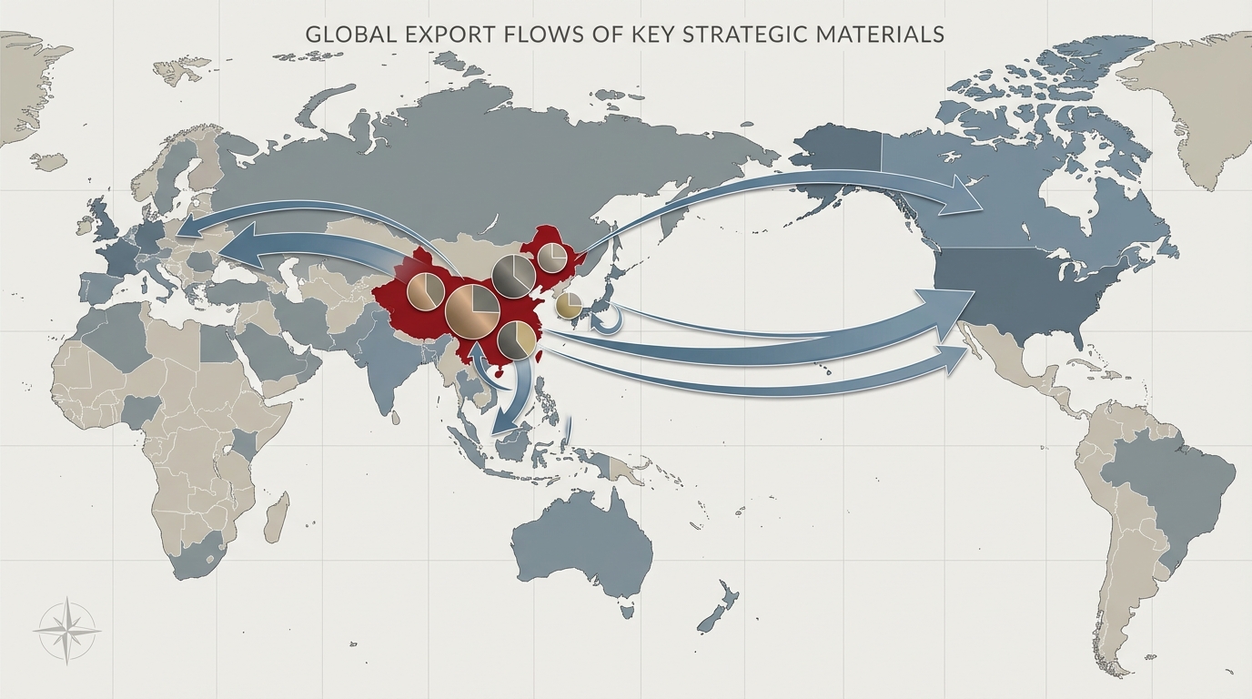 Global flows of strategic materials under Chinese export controls