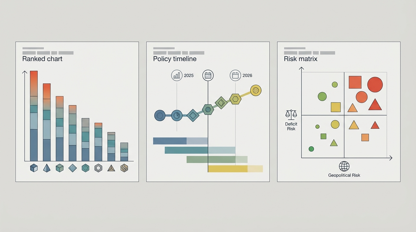 Structured framework for briefing the C‑suite on material criticality, policy timelines, and risk tradeoffs.
