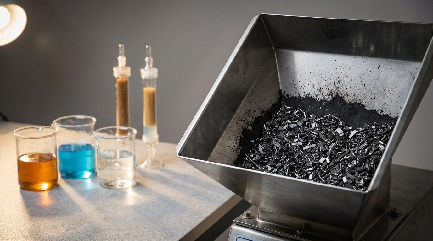 Magnet scrap and hydrometallurgical separation setup