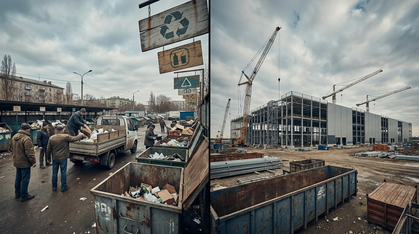 Collection bottlenecks versus planned large-scale recycling facilities